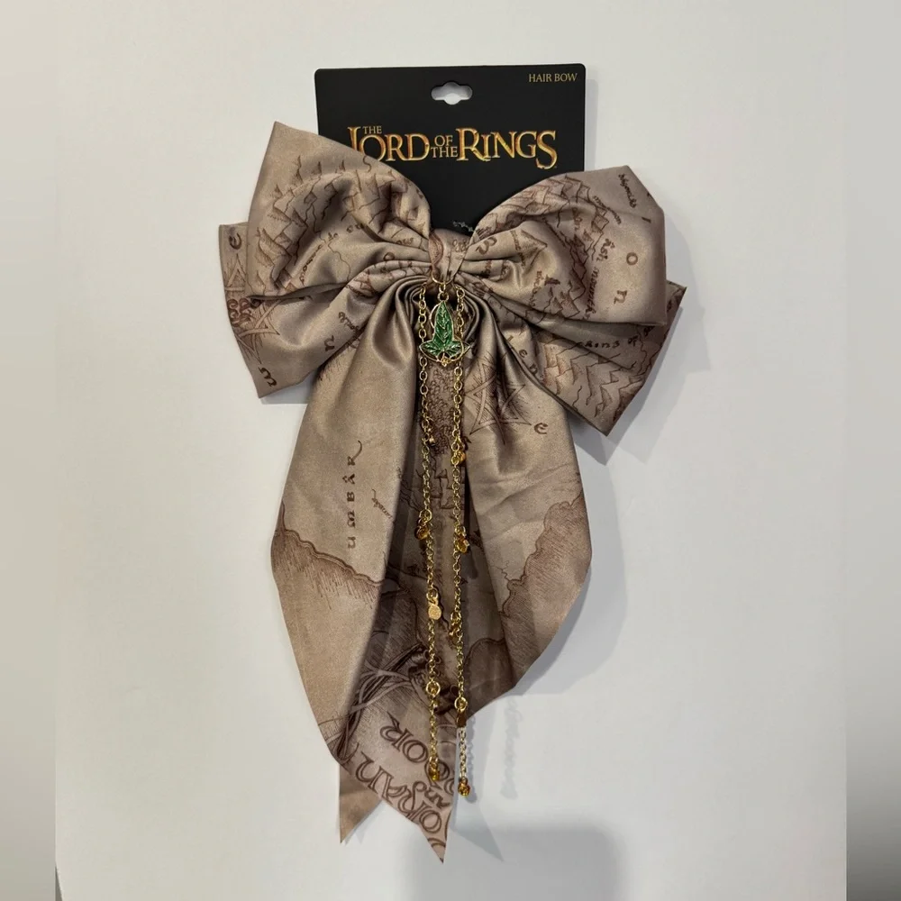 The Lord Of The Rings Middle-Earth Map Chain Hair Bow